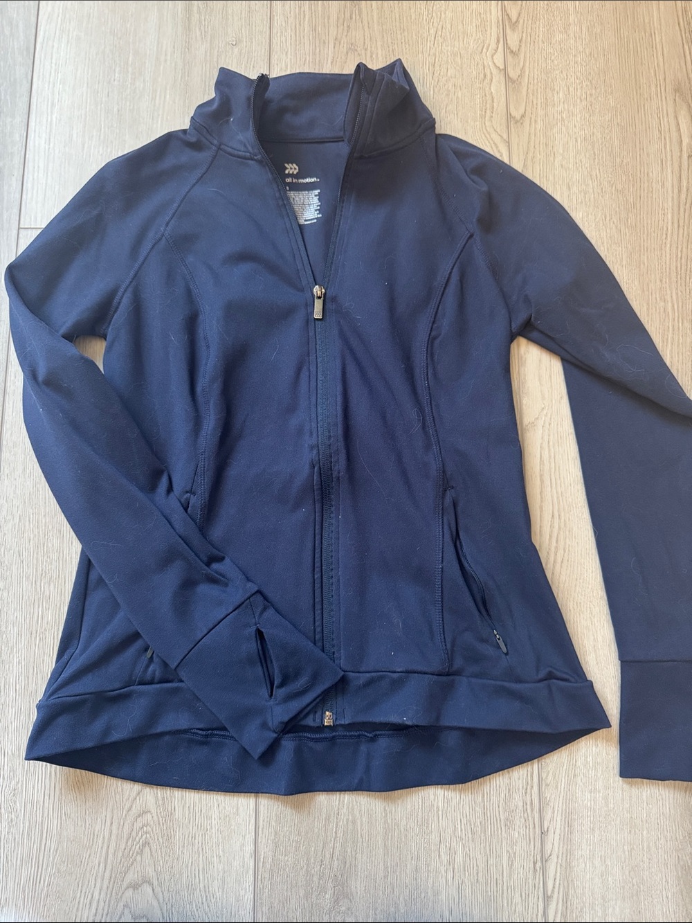 all in motion Navy Full-Zip Active Jacket